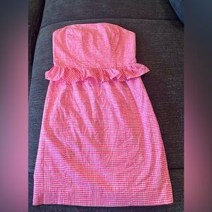 New Lily Pulitzer pink gingham dress size 6